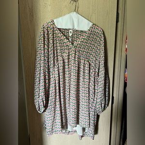 NWT Plus Printed Tunic Dress - 1x